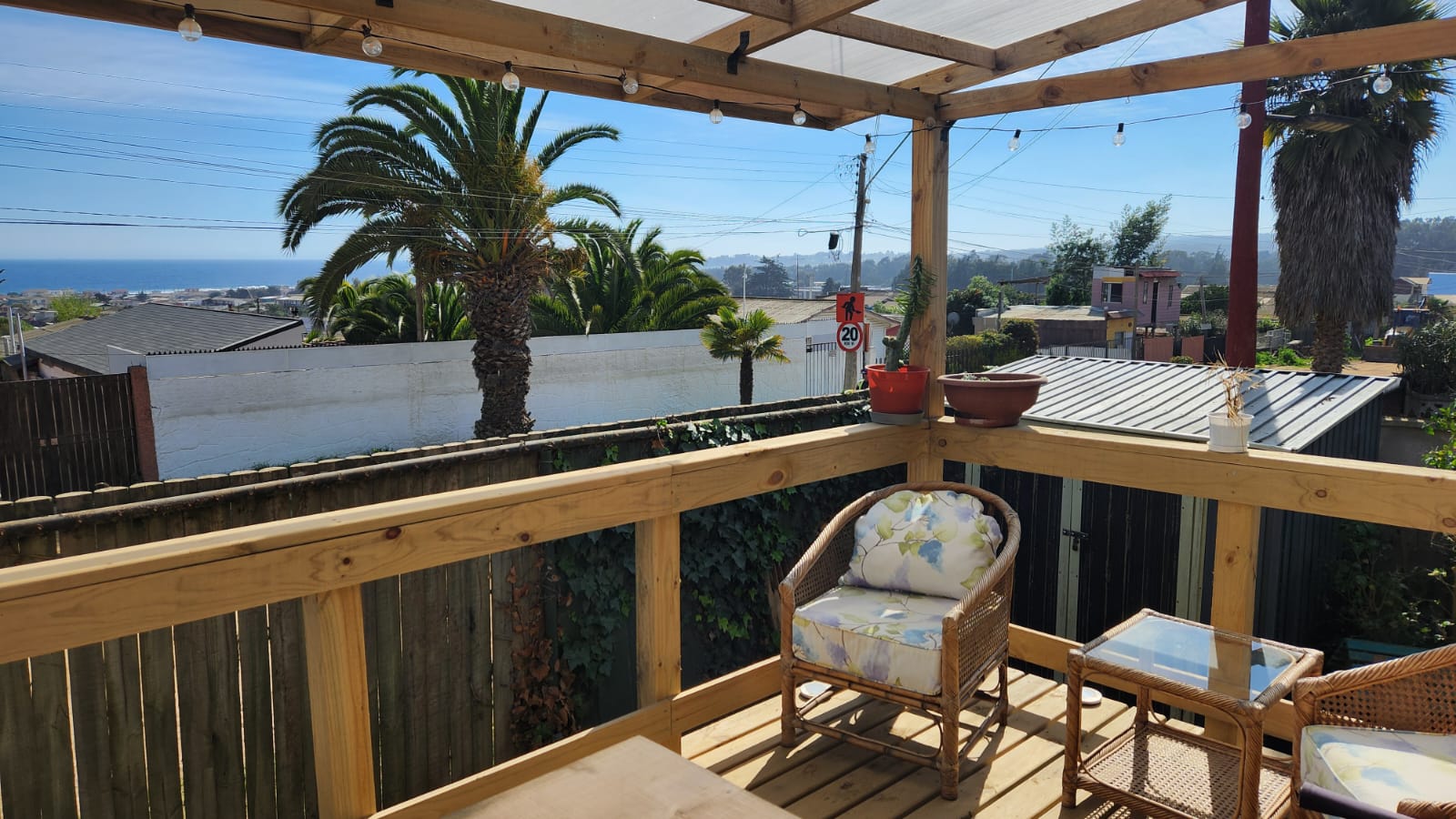 Atardecer en la terraza